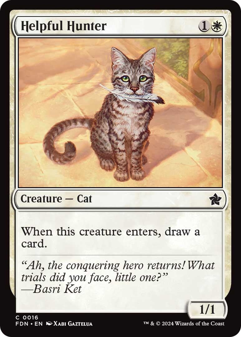 Image for Helpful Hunter (16) (FDN) - Magic: The Gathering