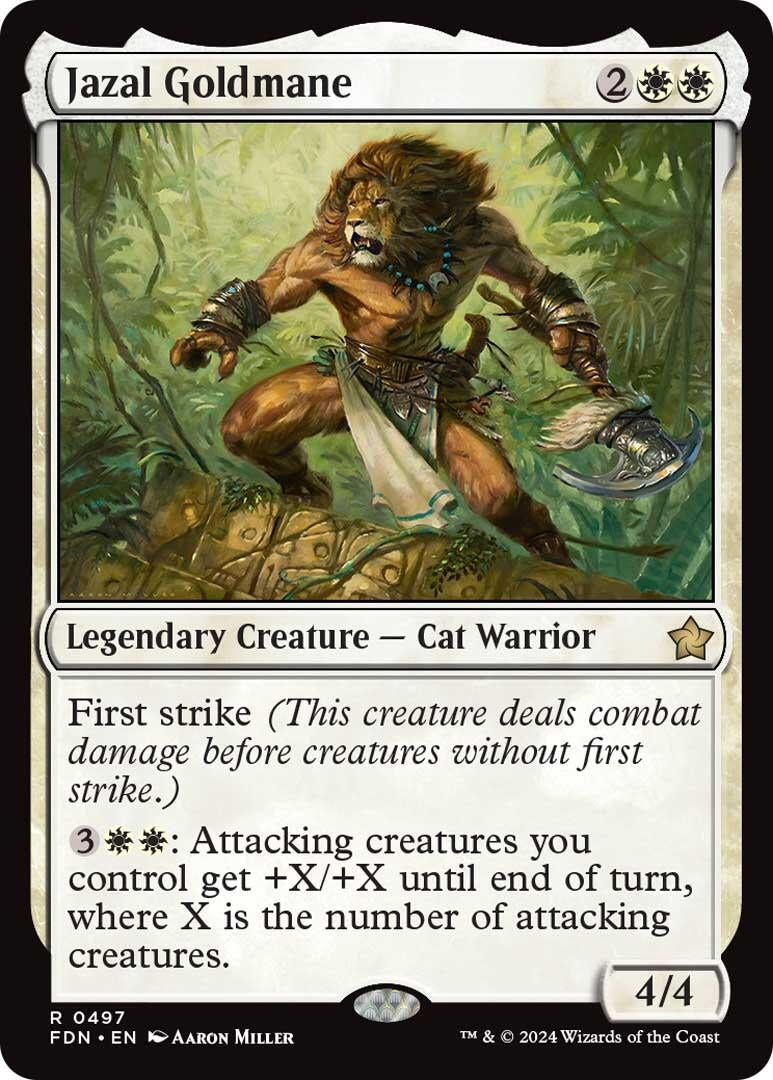 Image for Jazal Goldmane (497) (FDN) - Magic: The Gathering