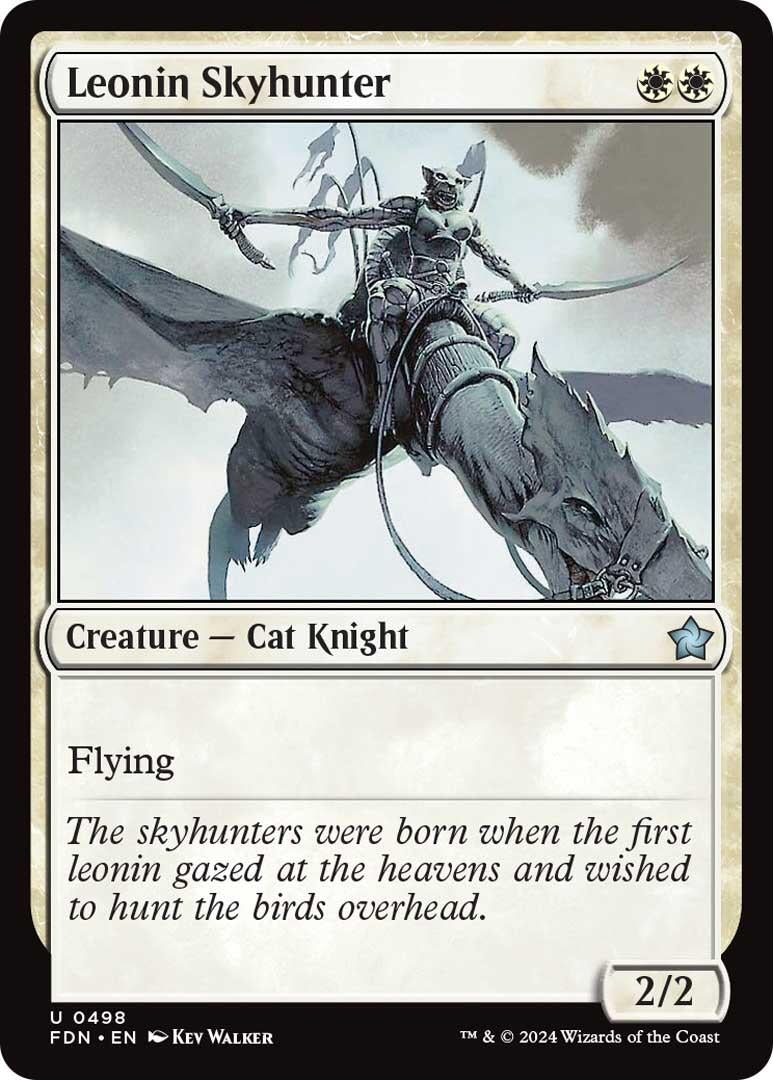 Image for Leonin Skyhunter (498) (FDN) - Magic: The Gathering