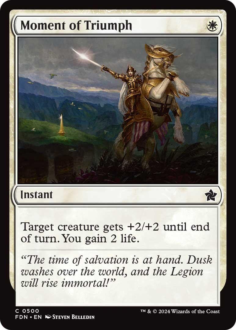 Image for Moment of Triumph (500) (FDN) - Magic: The Gathering