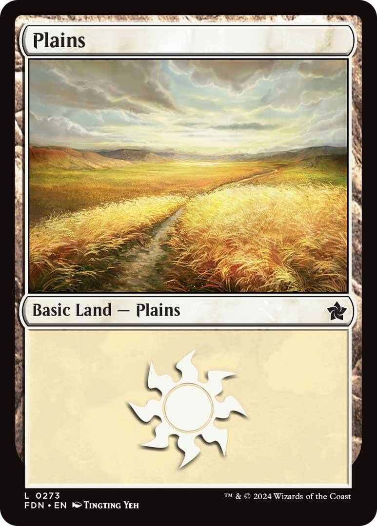 Image for Plains (0273) (273) (FDN) - Magic: The Gathering