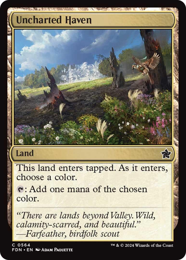 Image for Uncharted Haven (564) (FDN) - Magic: The Gathering