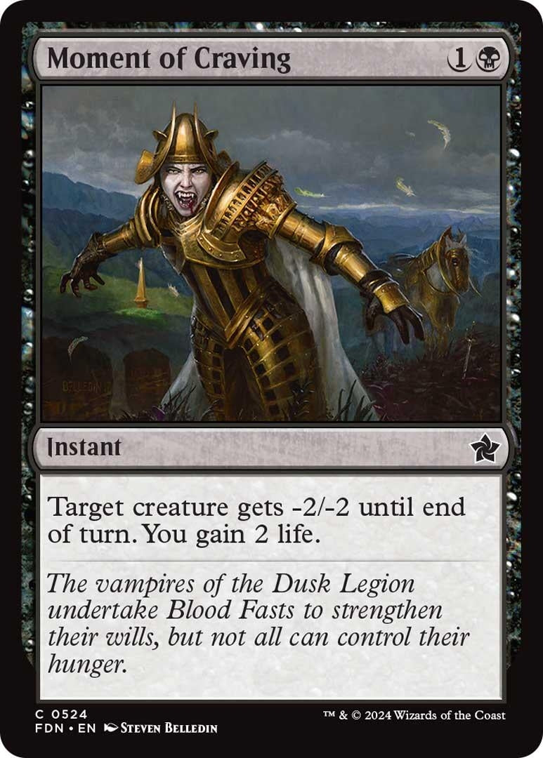 Image for Moment of Craving (524) (FDN) - Magic: The Gathering