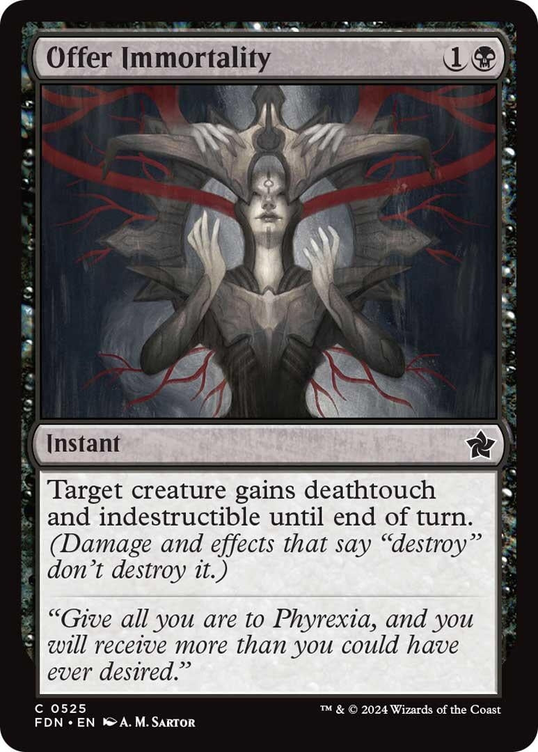 Image for Offer Immortality (525) (FDN) - Magic: The Gathering