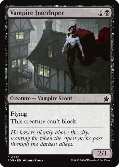 Image for Vampire Interloper (0530) (530) (FDN) - Magic: The Gathering