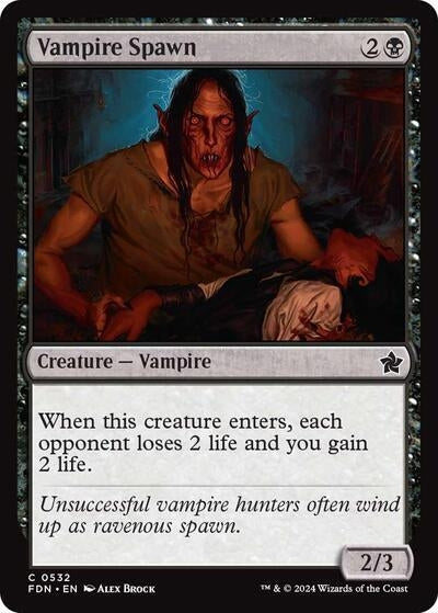 Image for Vampire Spawn (532) (FDN) - Magic: The Gathering