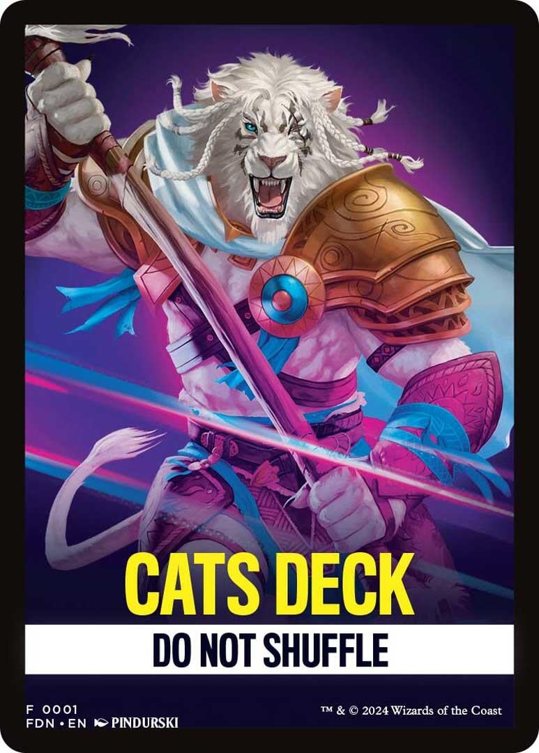 Image for Cats Deck Theme Card (1) (FDN) - Magic: The Gathering