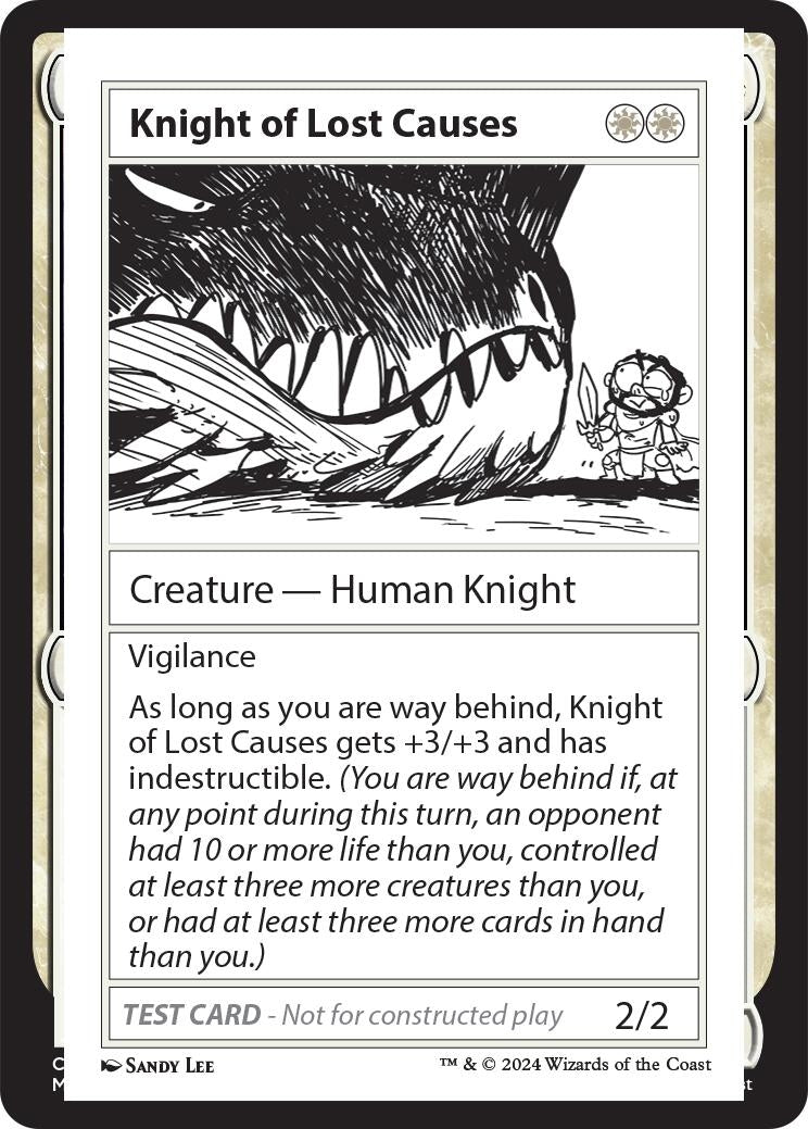 Image for Knight of Lost Causes (MB2PC) - Magic: The Gathering