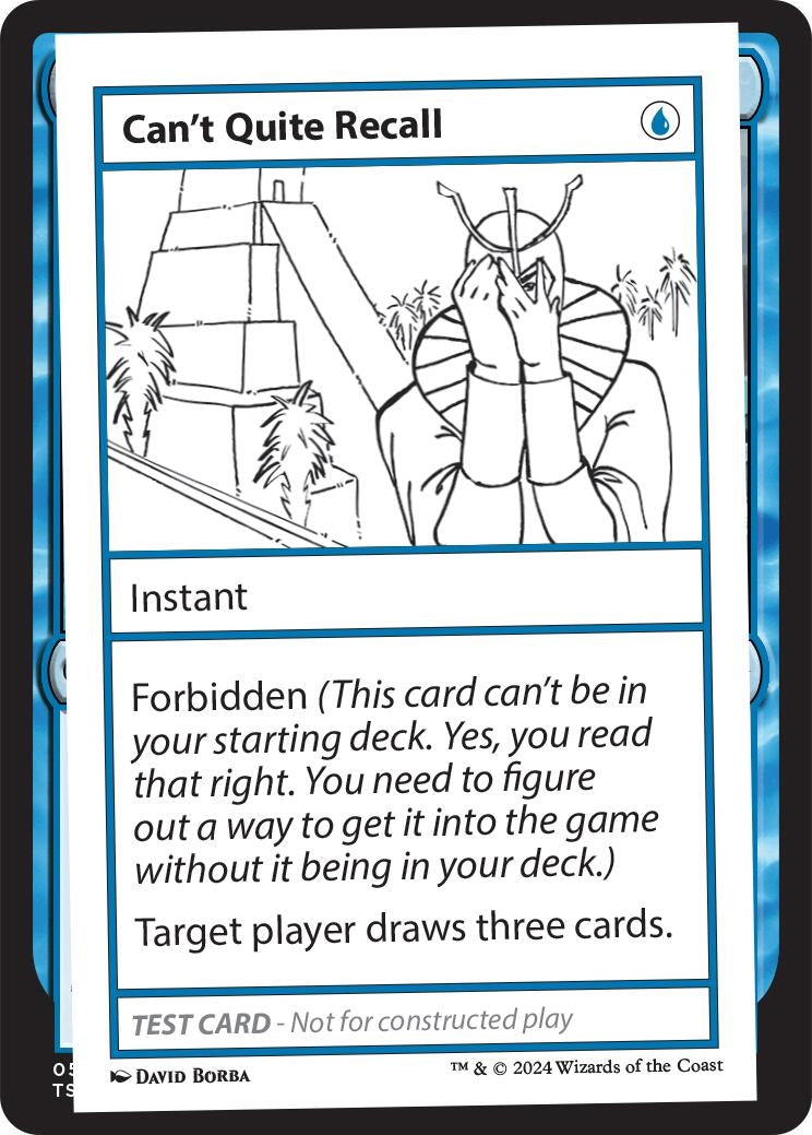 Image for Can't Quite Recall (MB2PC) - Magic: The Gathering