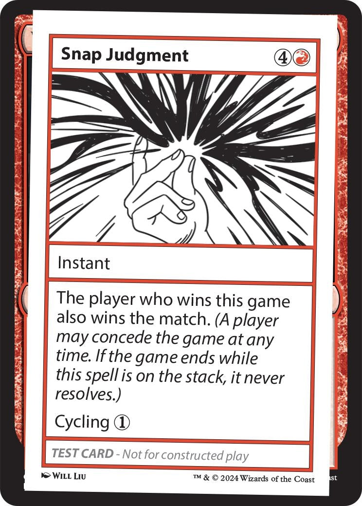Image for Snap Judgment (MB2PC) - Magic: The Gathering