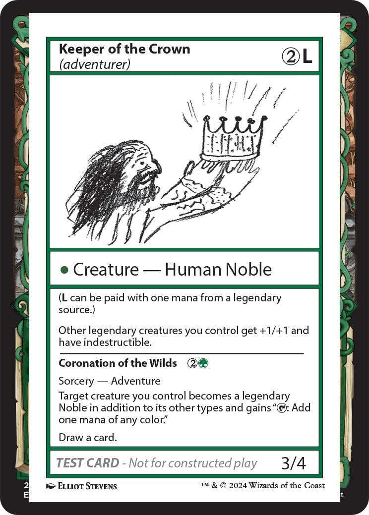 Image for Keeper of the Crown (adventurer) (MB2PC) - Magic: The Gathering