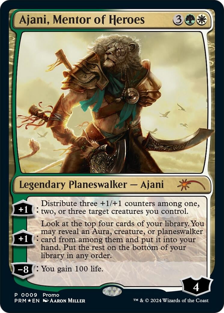 Image for Ajani, Mentor of Heroes (Deluxe Commander Kit) (9) (UMP) - Magic: The Gathering