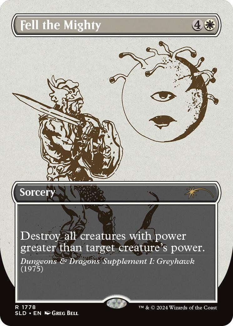 Image for Fell the Mighty (1778) (1778) (SLD) - Magic: The Gathering