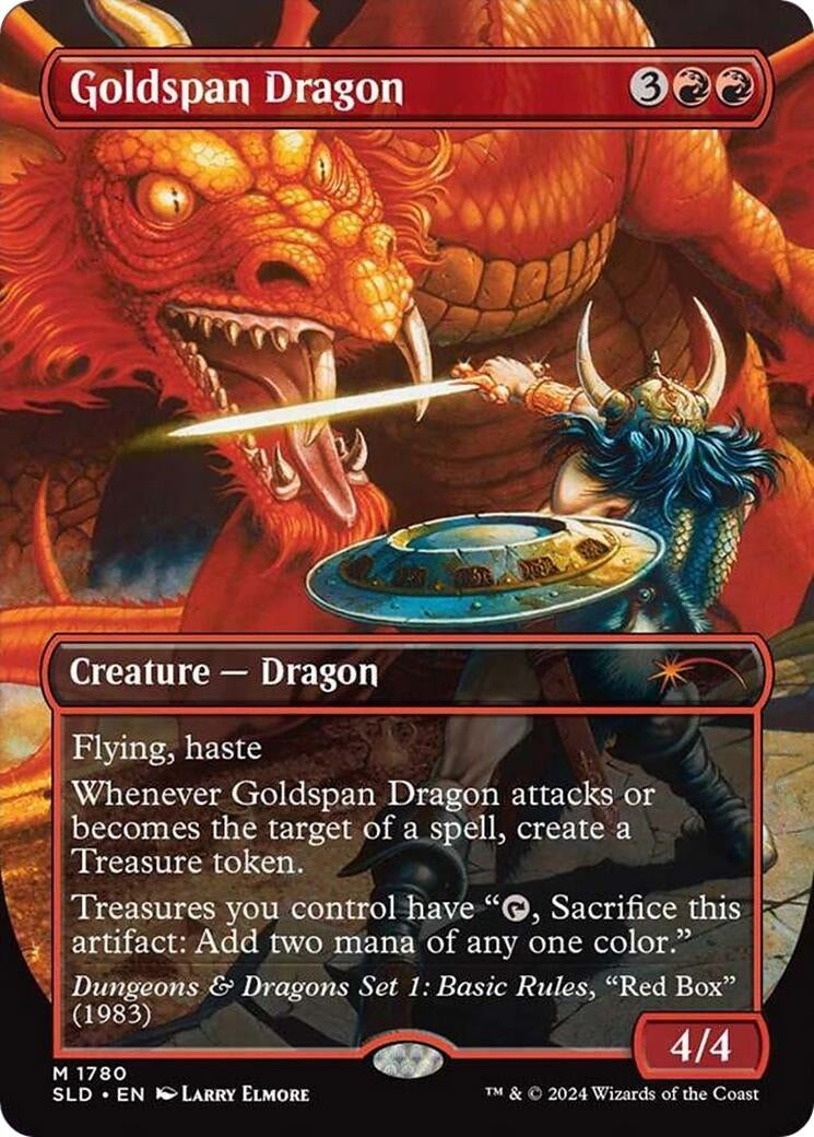 Image for Goldspan Dragon (1780) (SLD) - Magic: The Gathering