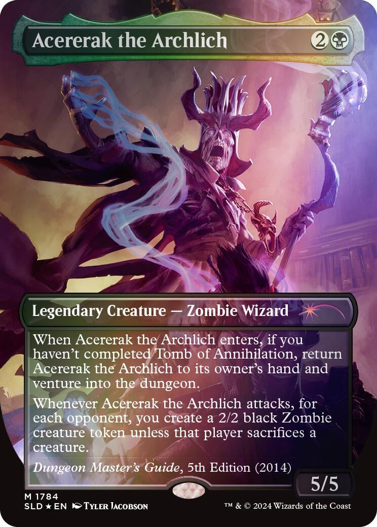Image for Acererak the Archlich (Rainbow Foil) (1784) (SLD) - Magic: The Gathering