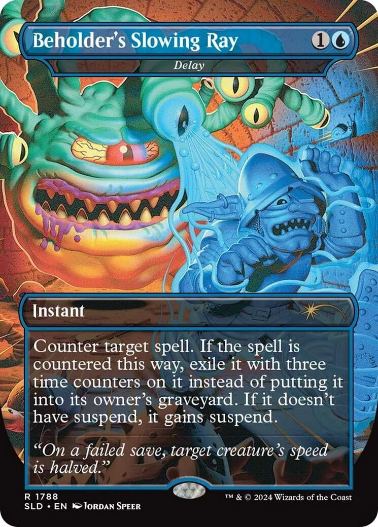 Image for Beholder's Slowing Ray - Delay (1788) (SLD) - Magic: The Gathering