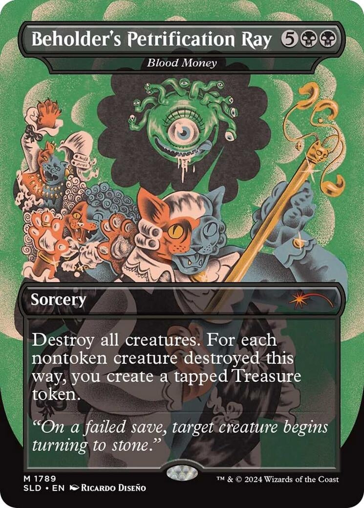 Image for Beholder's Petrification Ray - Blood Money (1789) (SLD) - Magic: The Gathering