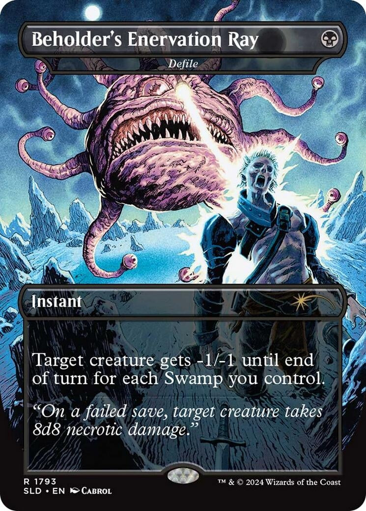 Image for Beholder's Enervation Ray - Defile (1793) (SLD) - Magic: The Gathering