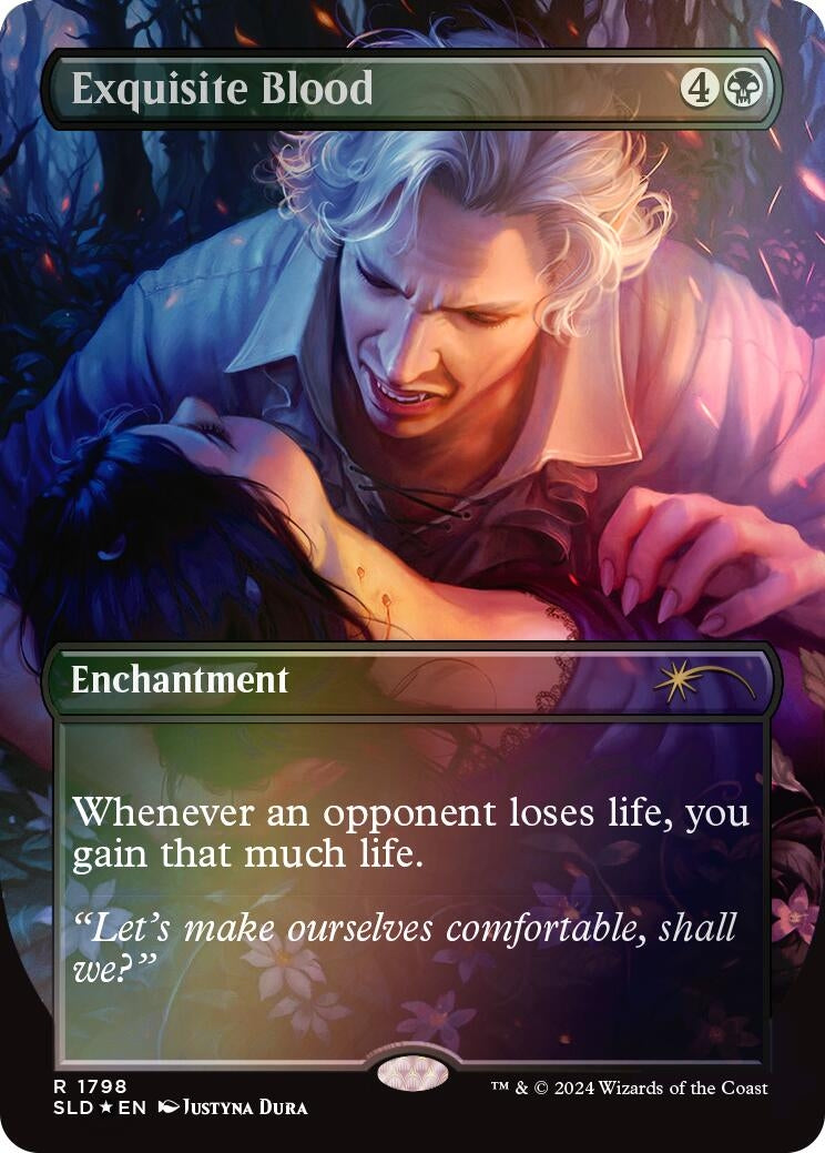 Image for Exquisite Blood (Rainbow Foil) (1798) (SLD) - Magic: The Gathering