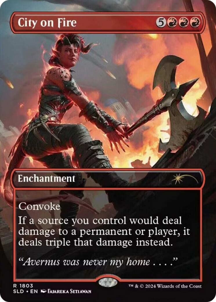 Image for City on Fire (1803) (SLD) - Magic: The Gathering