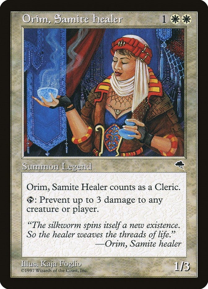 Image for Orim, Samite Healer (33) (TMP) - Magic: The Gathering
