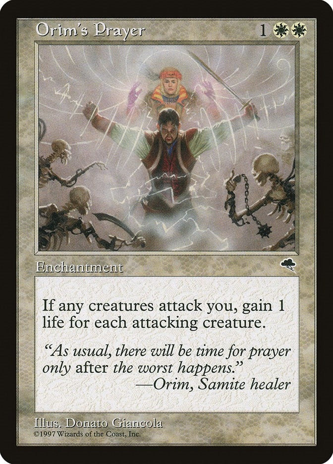 Image for Orim's Prayer (32) (TMP) - Magic: The Gathering