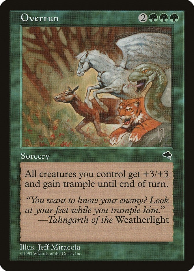 Image for Overrun (243) (TMP) - Magic: The Gathering
