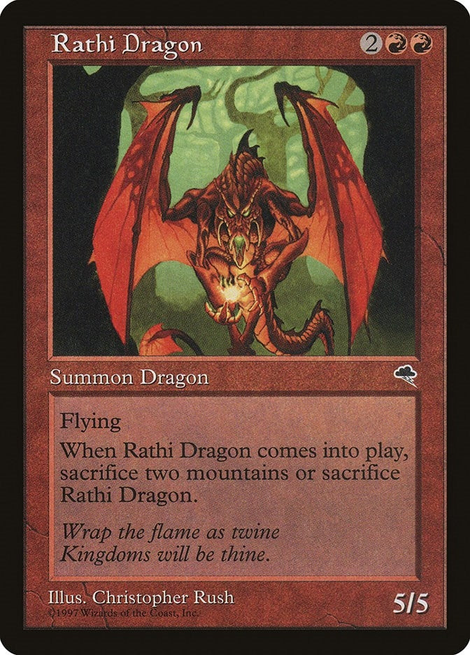 Image for Rathi Dragon (196) (TMP) - Magic: The Gathering