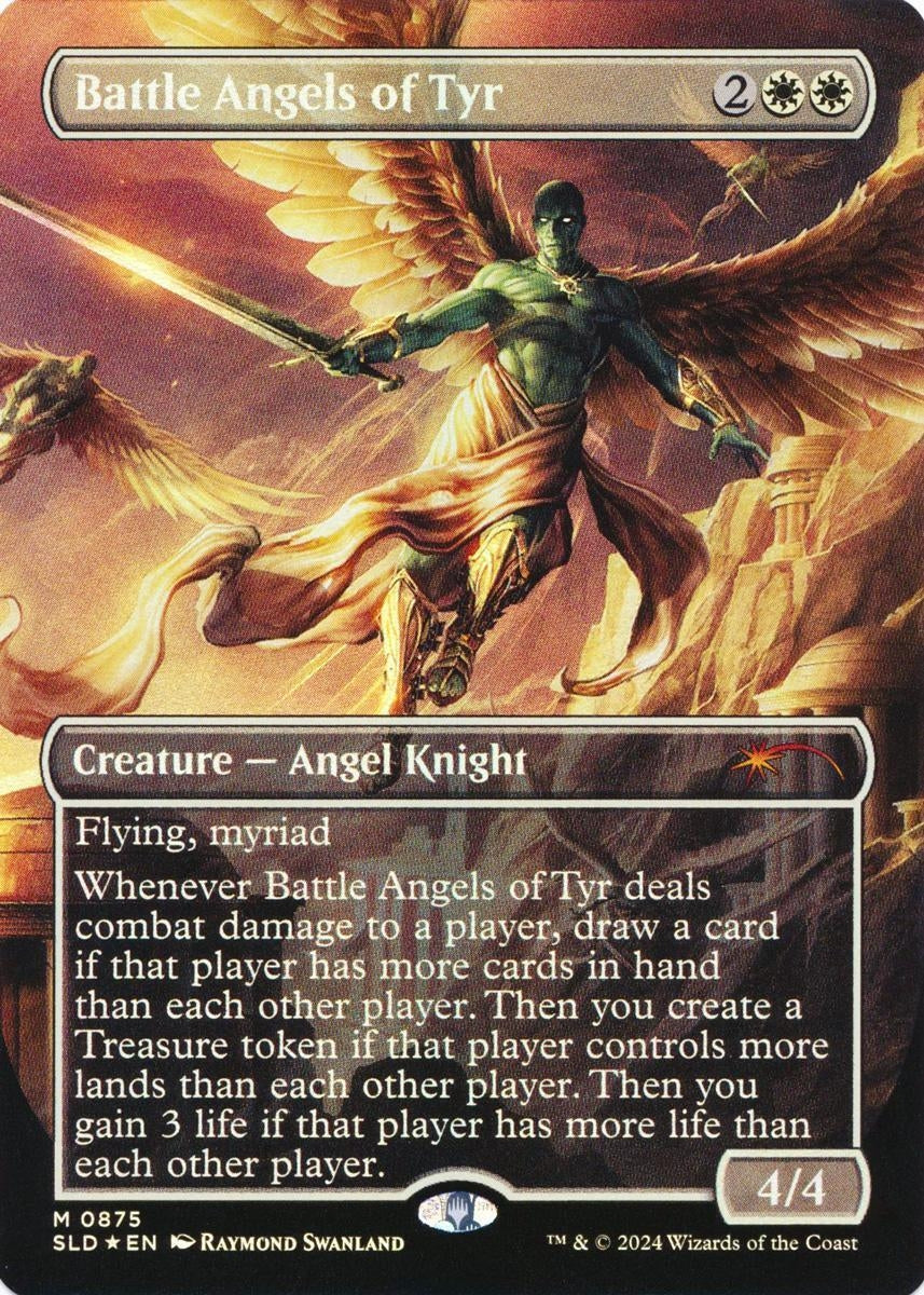 Image for Battle Angels of Tyr (Rainbow Foil) (875) (SLD) - Magic: The Gathering