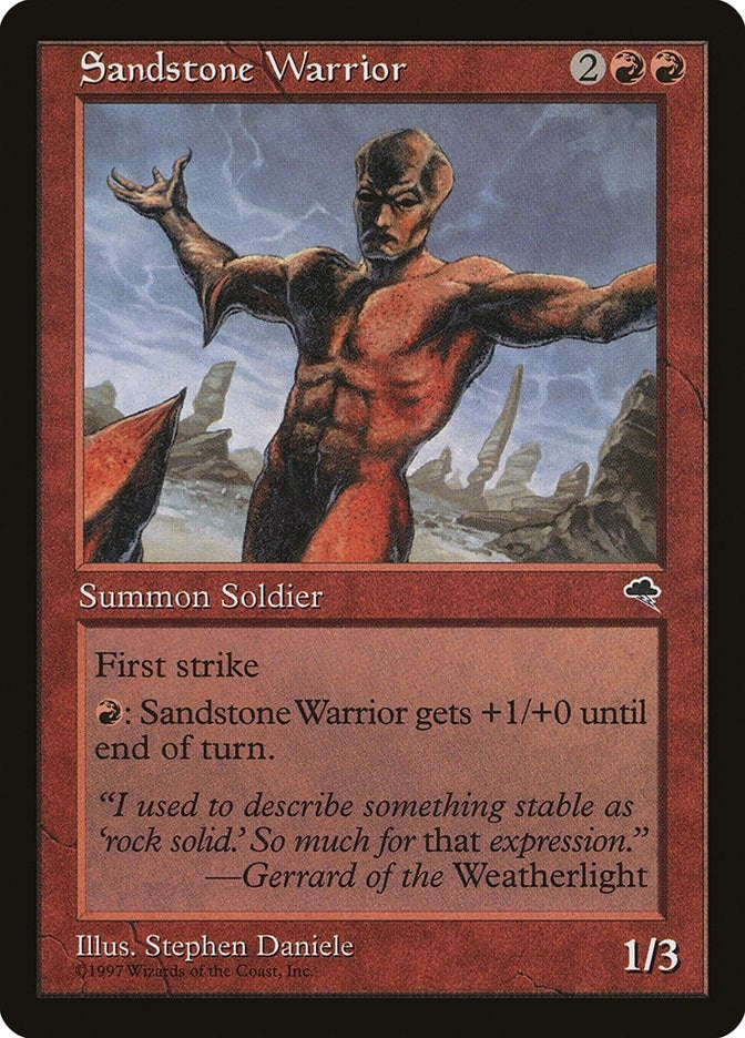 Image for Sandstone Warrior (199) (TMP) - Magic: The Gathering