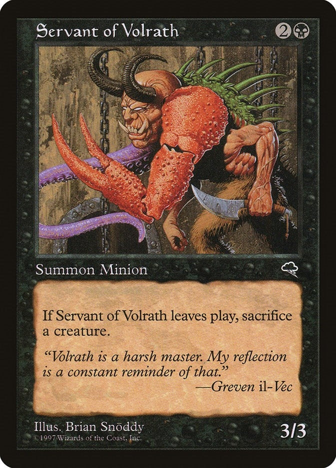 Image for Servant of Volrath (156) (TMP) - Magic: The Gathering