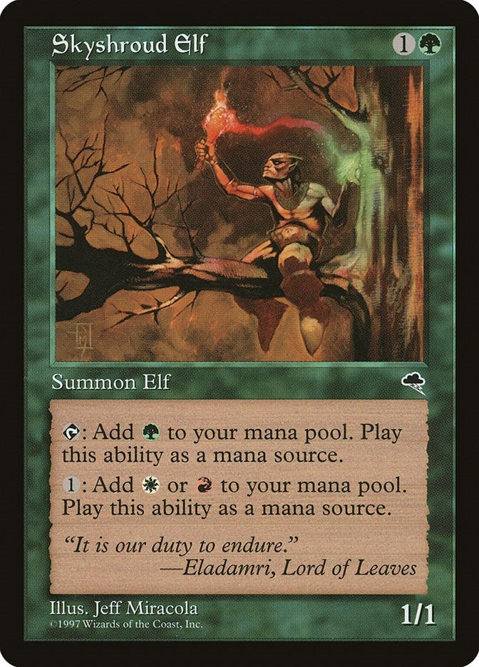 Image for Skyshroud Elf (255) (TMP) - Magic: The Gathering
