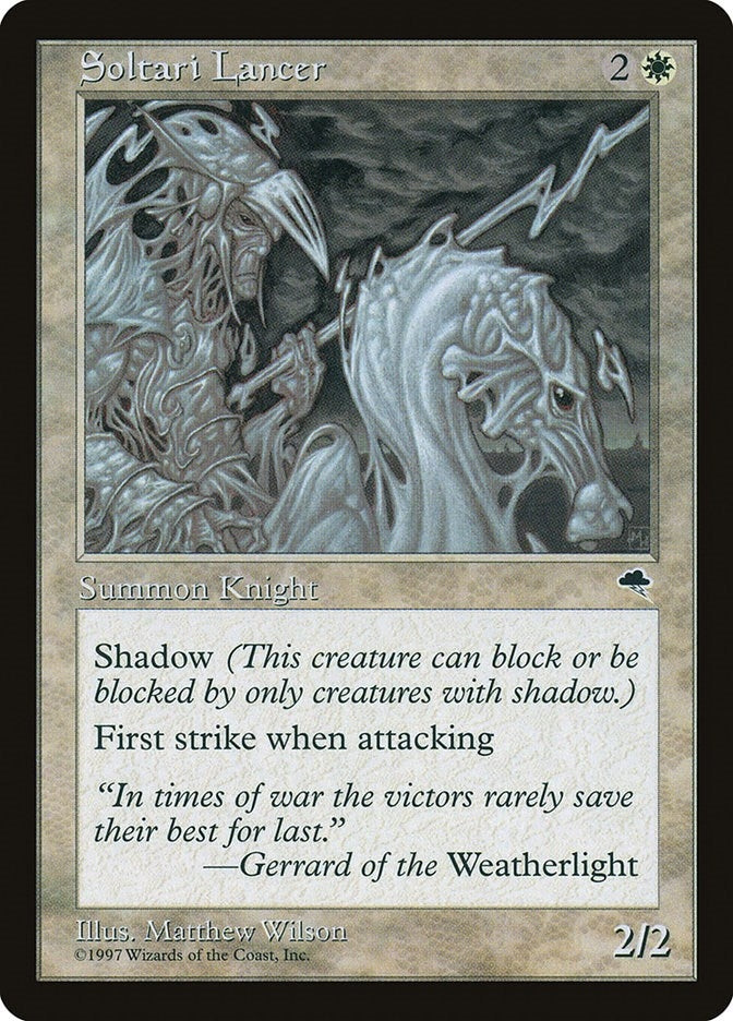Image for Soltari Lancer (44) (TMP) - Magic: The Gathering