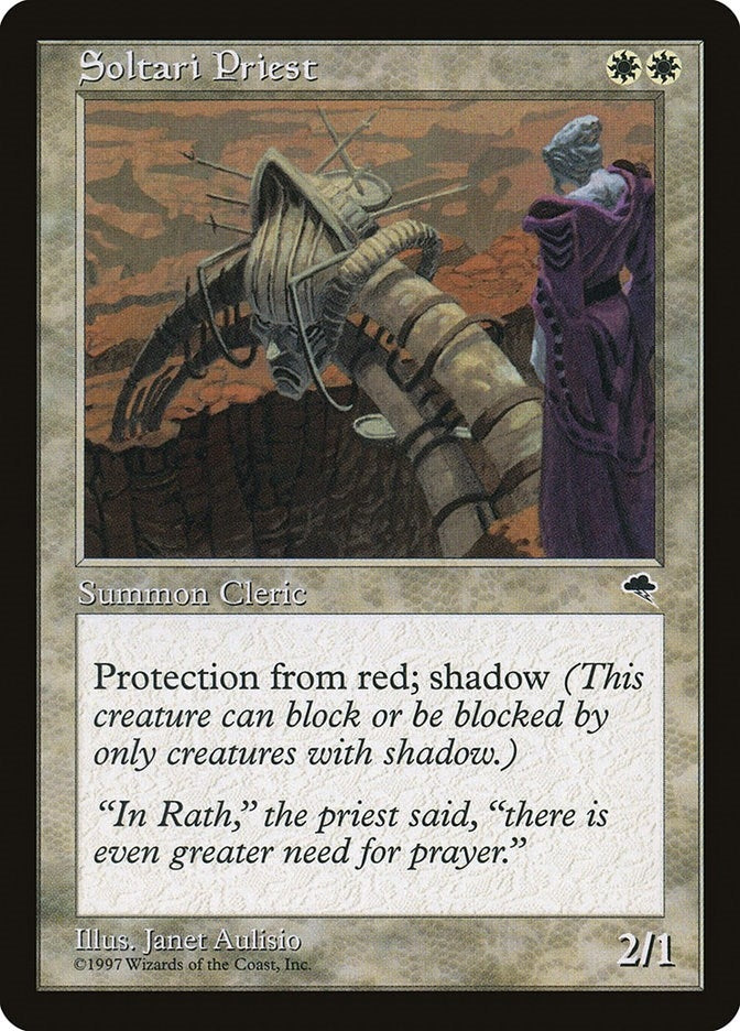 Image for Soltari Priest (46) (TMP) - Magic: The Gathering