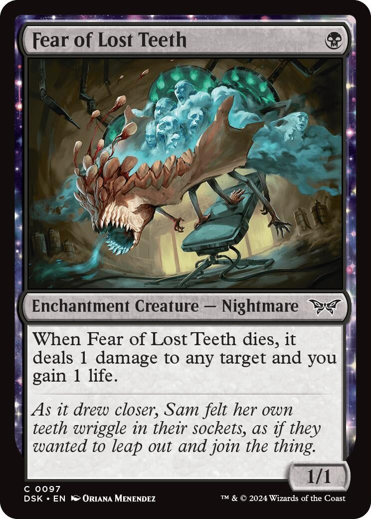 Image for Fear of Lost Teeth (97) (DSK) - Magic: The Gathering