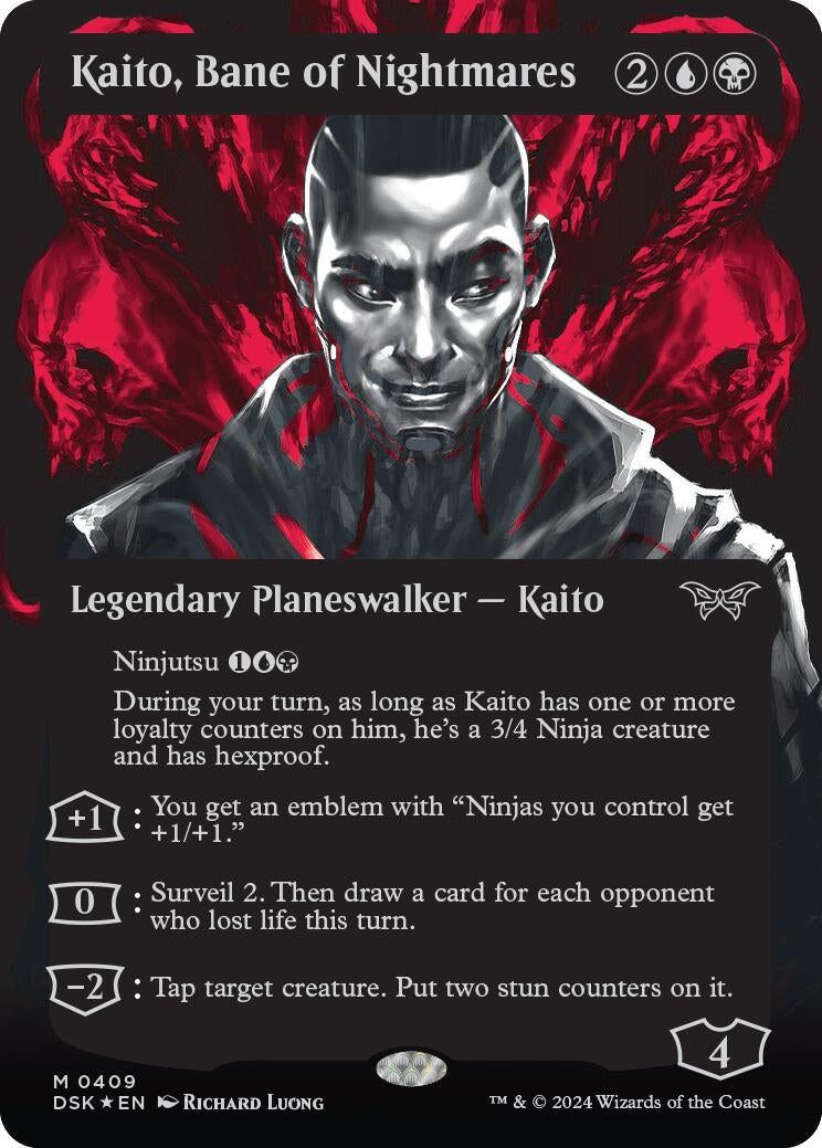 Image for Kaito, Bane of Nightmares (Showcase) (Textured Foil) (409) (DSK) - Magic: The Gathering