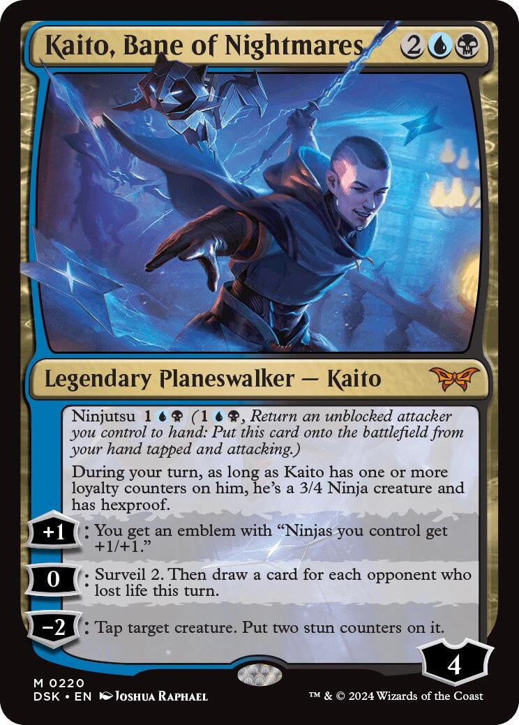 Image for Kaito, Bane of Nightmares (220) (DSK) - Magic: The Gathering