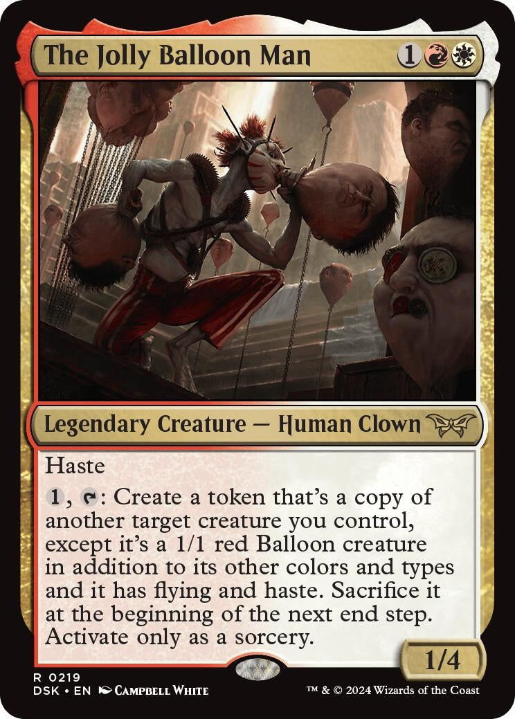 Image for The Jolly Balloon Man (219) (DSK) - Magic: The Gathering