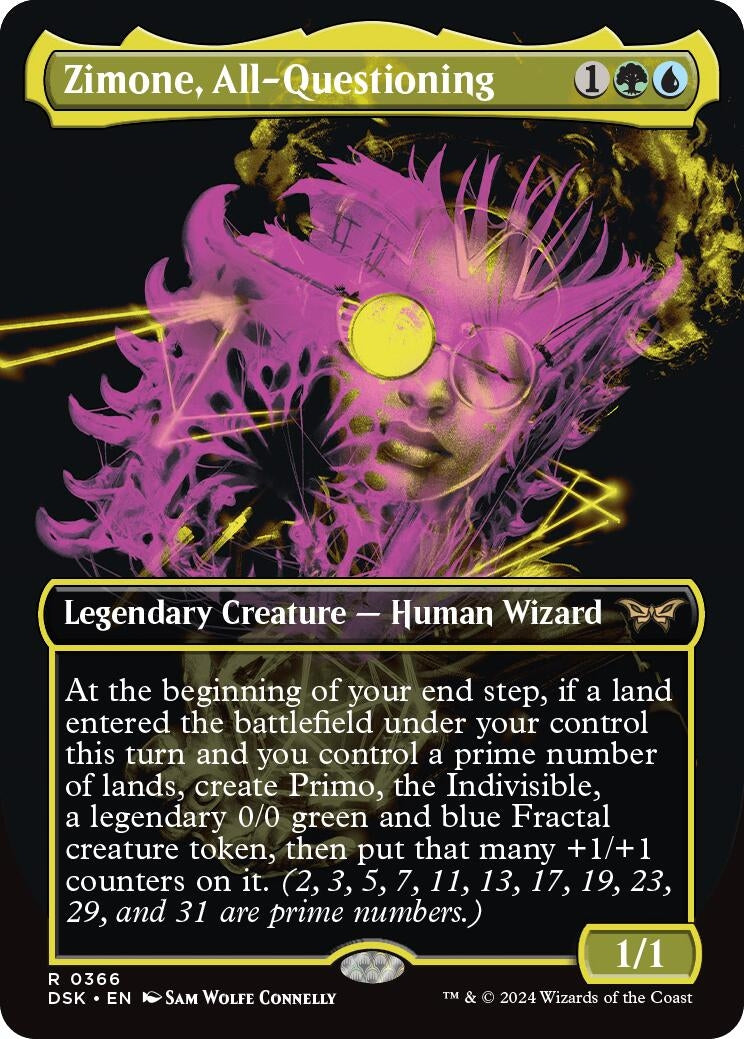 Image for Zimone, All-Questioning (Showcase) (366) (DSK) - Magic: The Gathering