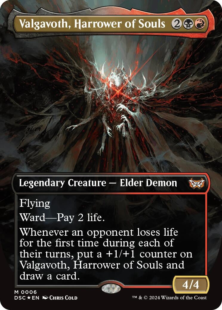 Image for Valgavoth, Harrower of Souls (Borderless) (6) (DSC) - Magic: The Gathering