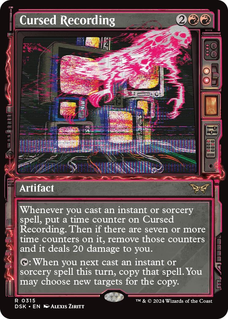 Image for Cursed Recording (Showcase) (315) (DSK) - Magic: The Gathering