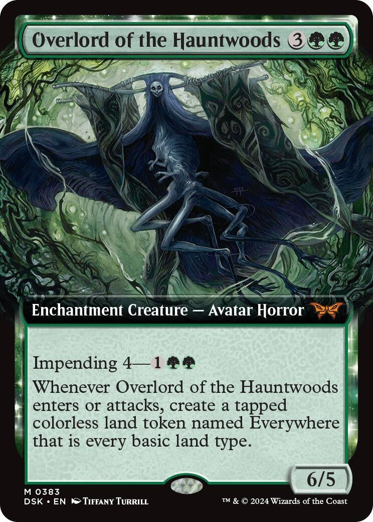 Image for Overlord of the Hauntwoods (Extended Art) (383) (DSK) - Magic: The Gathering