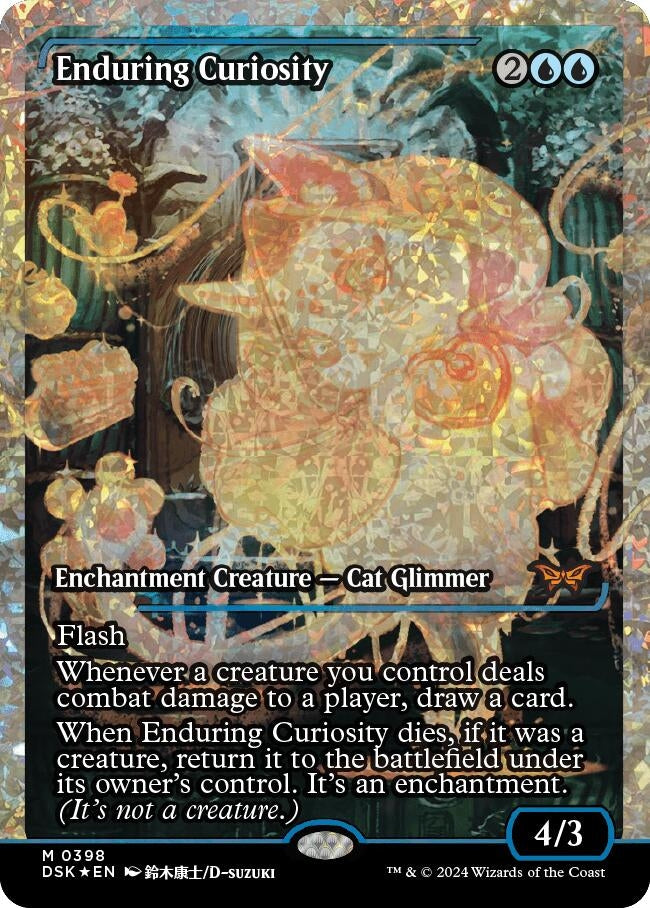 Image for Enduring Curiosity (Showcase) (Fracture Foil) (398) (DSK) - Magic: The Gathering