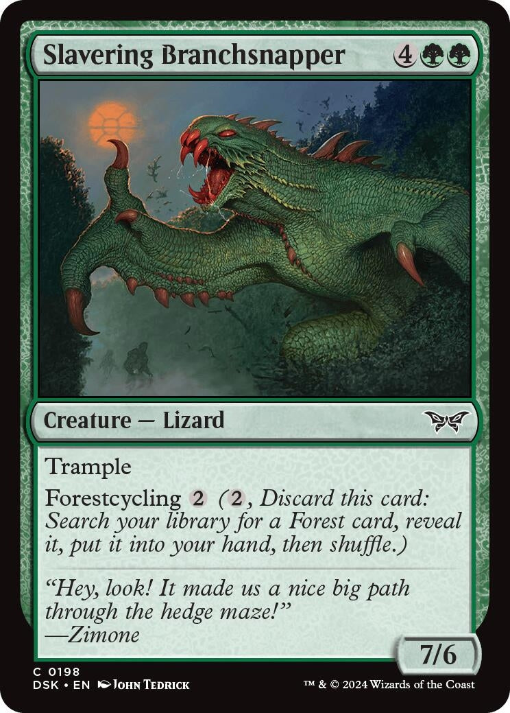 Image for Slavering Branchsnapper (198) (DSK) - Magic: The Gathering