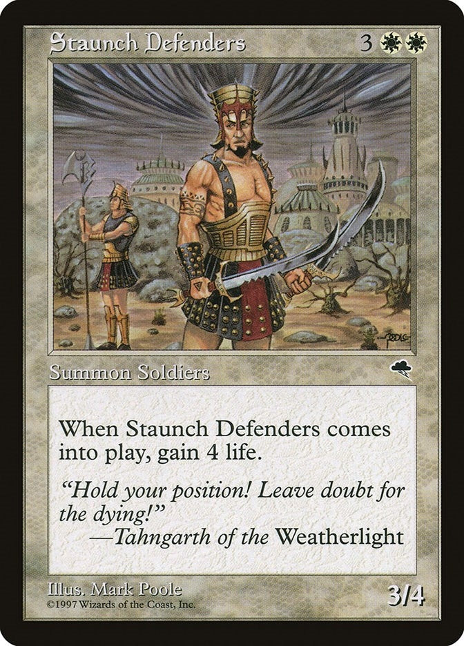 Image for Staunch Defenders (49) (TMP) - Magic: The Gathering