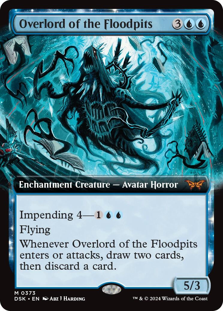 Image for Overlord of the Floodpits (Extended Art) (373) (DSK) - Magic: The Gathering