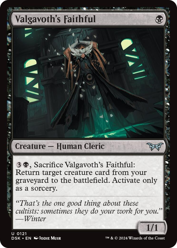 Image for Valgavoth's Faithful (121) (DSK) - Magic: The Gathering