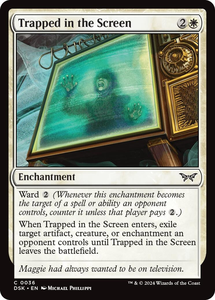 Image for Trapped in the Screen (36) (DSK) - Magic: The Gathering
