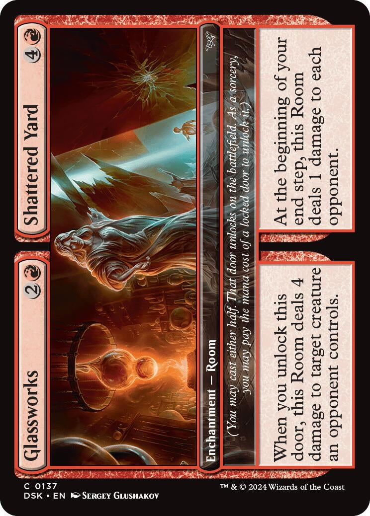 Image for Glassworks // Shattered Yard (137) (DSK) - Magic: The Gathering