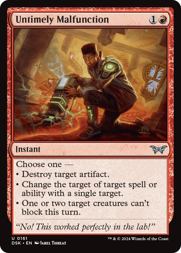 Image for Untimely Malfunction (161) (DSK) - Magic: The Gathering